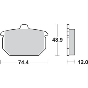 Pastilla de freno SBS P549-LF