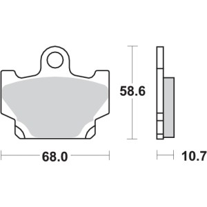 Pastilla de freno SBS P550-HF