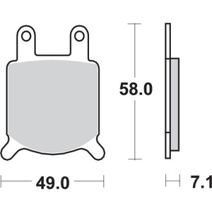 Pastilla de freno SBS P560-HF