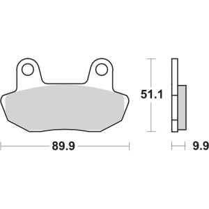 Pastilla de freno SBS P561-HF