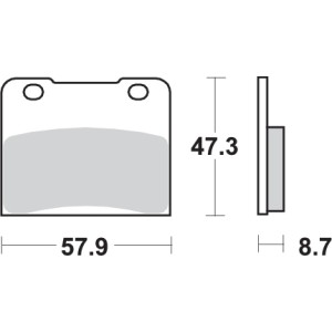 Pastilla de freno SBS P578-HF