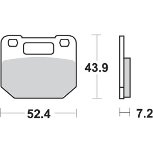Pastilla de freno SBS P587-HF