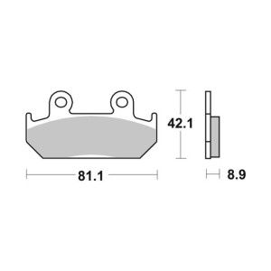 Pastilla de freno SBS P593-RST