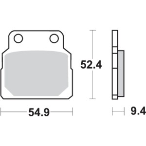 Pastilla de freno SBS P598-HF