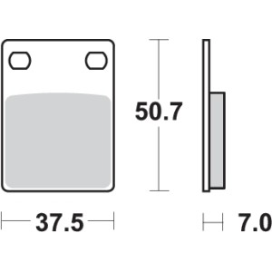 Pastilla de freno SBS P606-HF