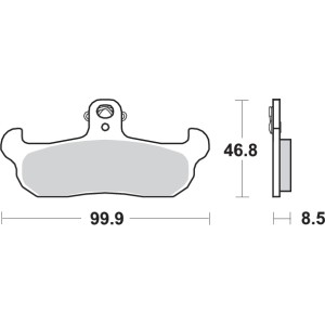 Pastilla de freno SBS P608-HF