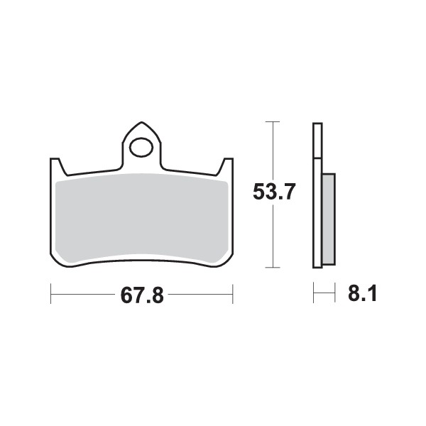 Pastilla de freno SBS P622-RQ