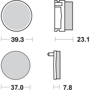 Pastilla de freno SBS P637-RSI