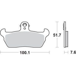 Pastilla de freno SBS P641-HF