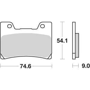 Pastilla de freno SBS P645-HF