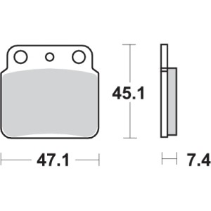 Pastilla de freno SBS P649-SI