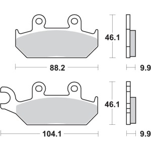 Pastilla de freno SBS P650-HS