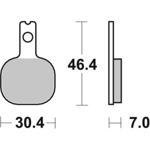 Pastilla de freno SBS P655-HF