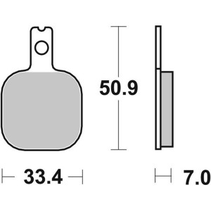 Pastilla de freno SBS P656-DC