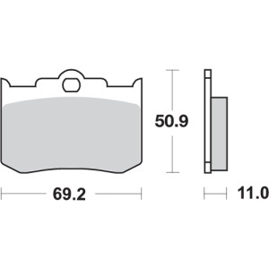 Pastilla de freno SBS P662-HF