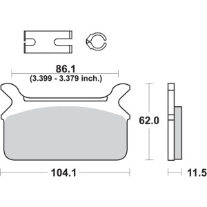 Pastilla de freno SBS P668-LS