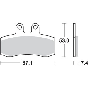 Pastilla de freno SBS P681-HF