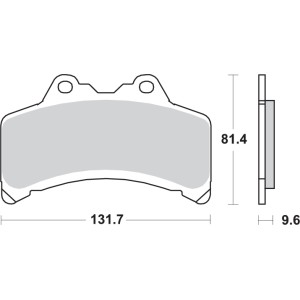 Pastilla de freno SBS P682-HF