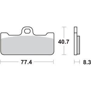 Pastilla de freno SBS P695-DC
