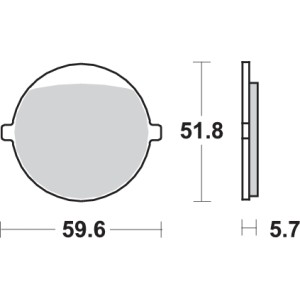 Pastilla de freno SBS P699-HF