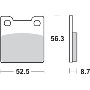 Pastilla de freno SBS P701-LS