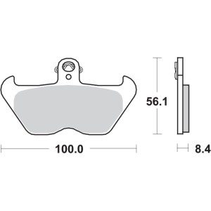 Pastilla de freno SBS P703-HS
