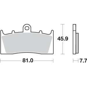 Pastilla de freno SBS P743-HS