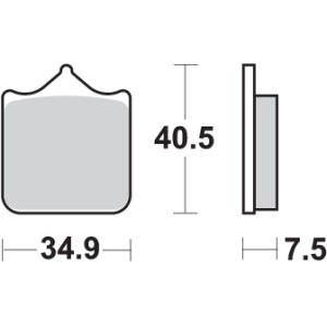 Pastilla de freno SBS P762-DS