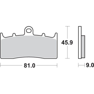 Pastilla de freno SBS P778-HS