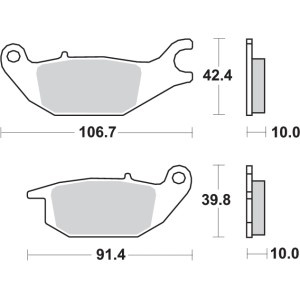 Pastilla de freno SBS P784-HF