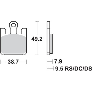 Pastilla de freno SBS P788-DS