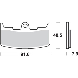 Pastilla de freno SBS P795-HS