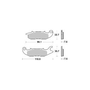 Pastilla de freno SBS P797-RSI