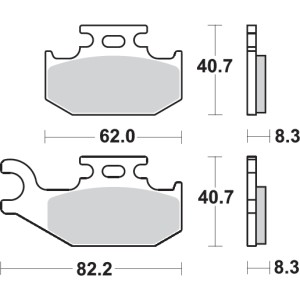 Pastilla de freno SBS P836-SI