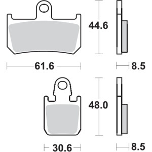 Pastilla de freno SBS P839-DS