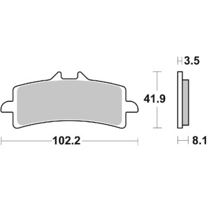 Pastilla de freno SBS P841-DS1