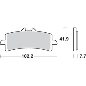 Pastilla de freno SBS P841-HS