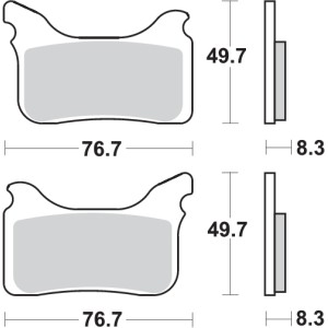 Pastilla de freno SBS P842-RSI