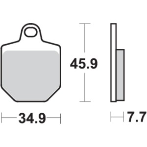 Pastilla de freno SBS P843-DC
