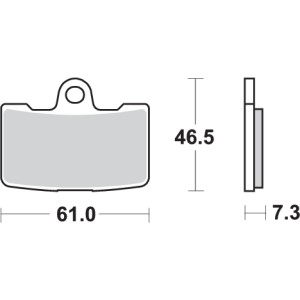 Pastilla de freno SBS P856-HS