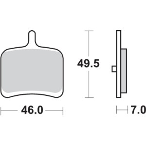 Pastilla de freno SBS P857-LS