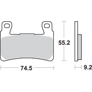 Pastilla de freno SBS P860-HS