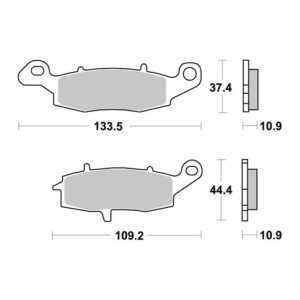 Pastilla de freno SBS P886-LS