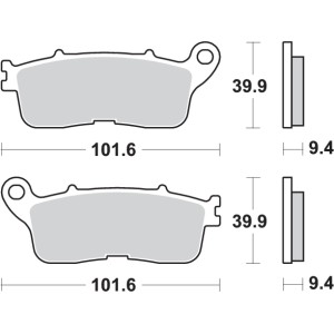Pastilla de freno SBS P892-LS