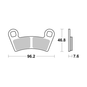 Pastilla de freno SBS P898-PSI