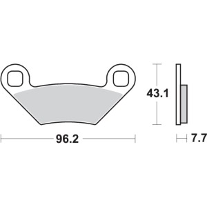Pastilla de freno SBS P899-SI