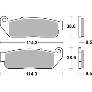 Pastilla de freno SBS P929-HS