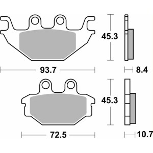 Pastilla de freno SBS P930-LS