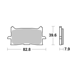 Pastilla de freno SBS P940-HS