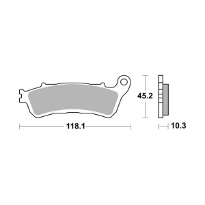 Pastilla de freno SBS P953-SP